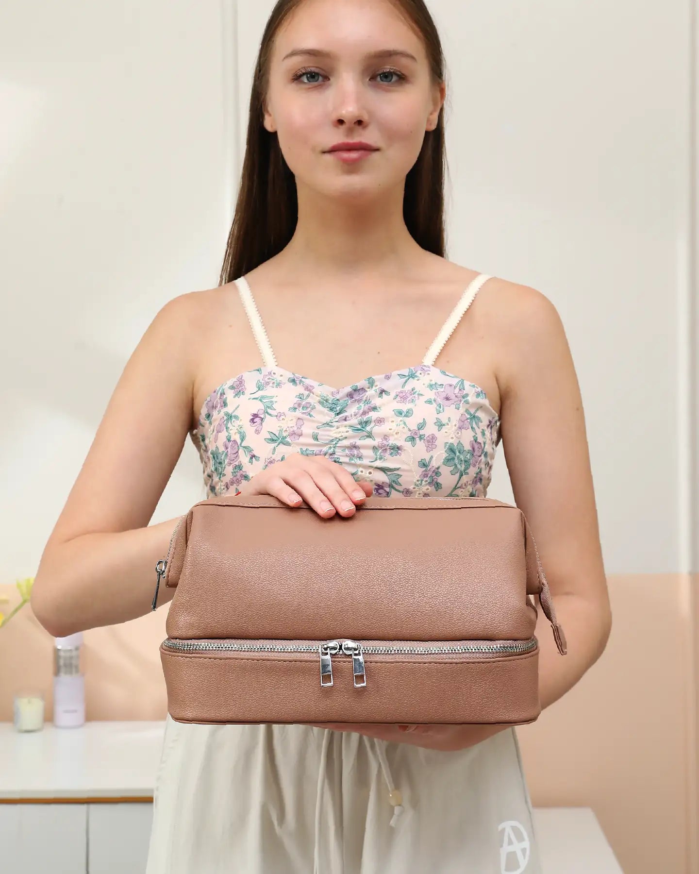 Vegan Leather Toiletry Bag