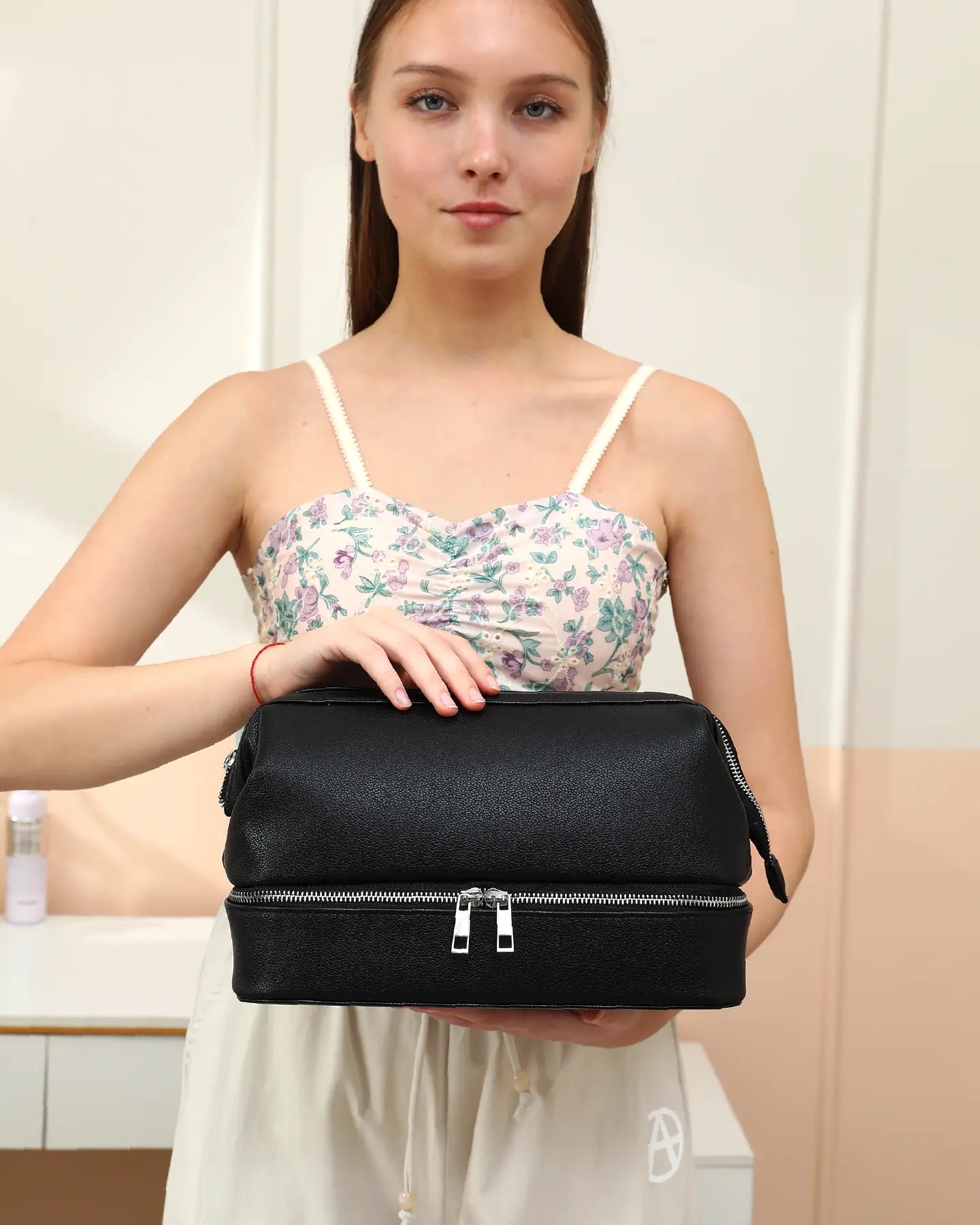 Vegan Leather Toiletry Bag