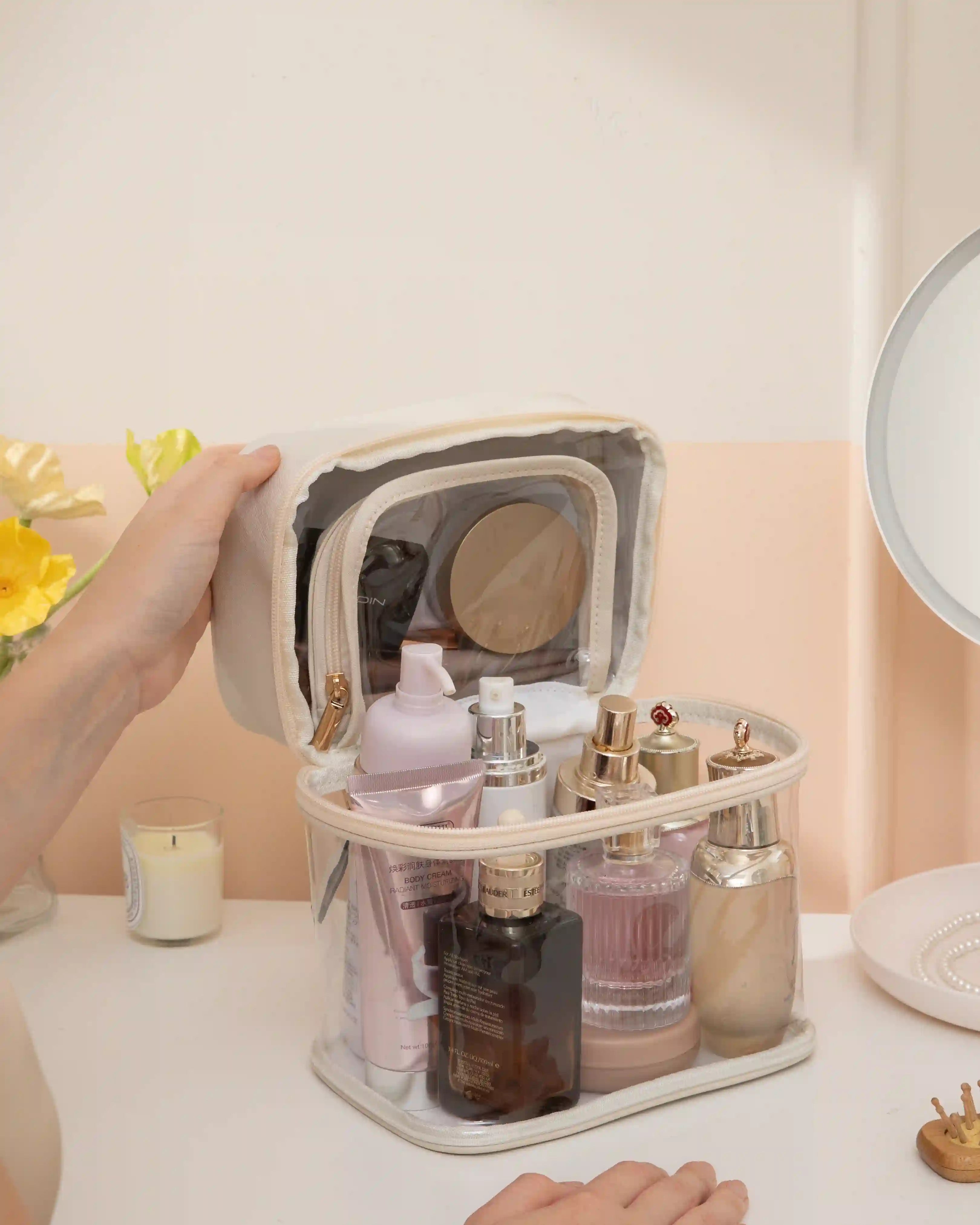 Carry-on Clear Makeup Bag