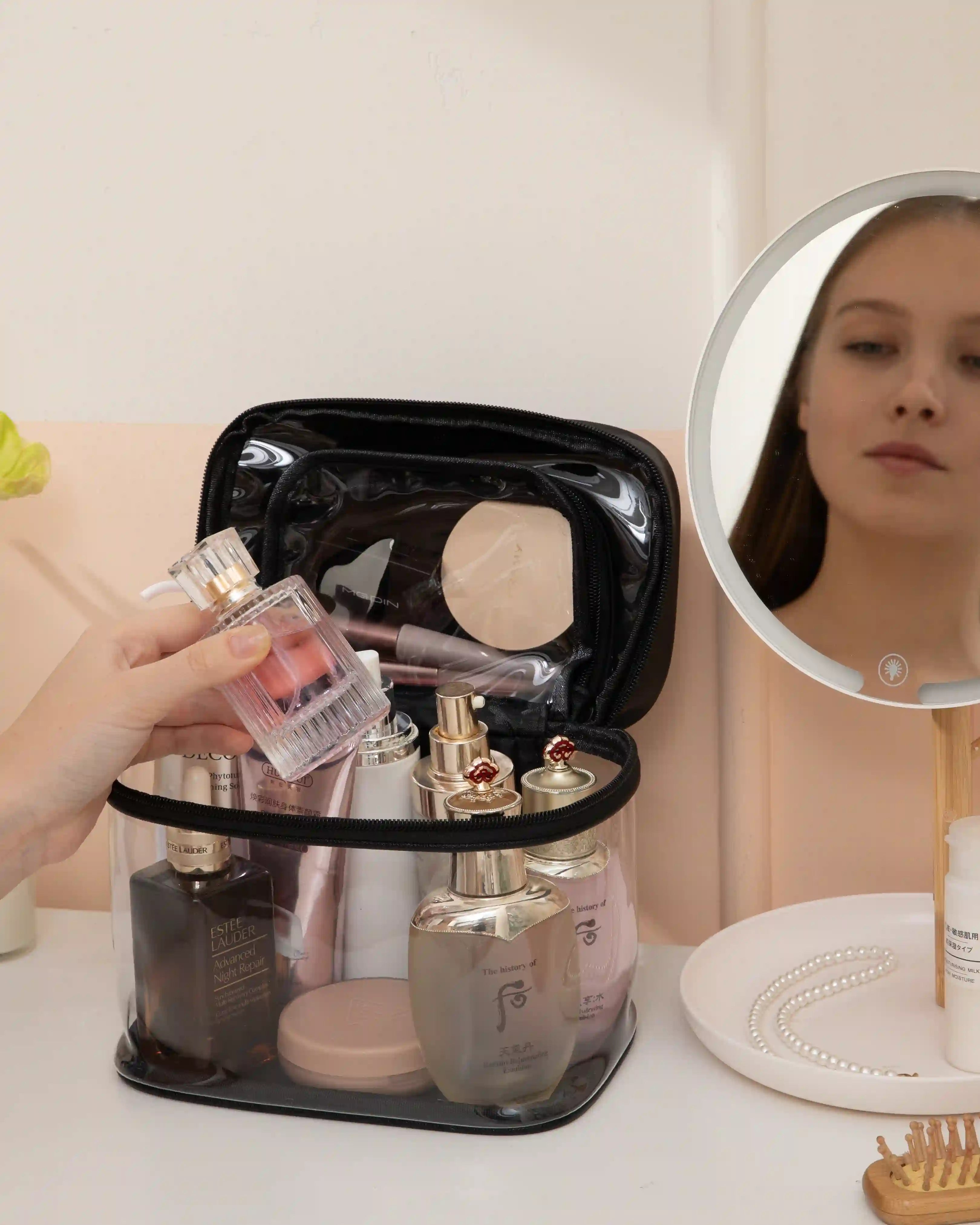 Carry-on Clear Makeup Bag