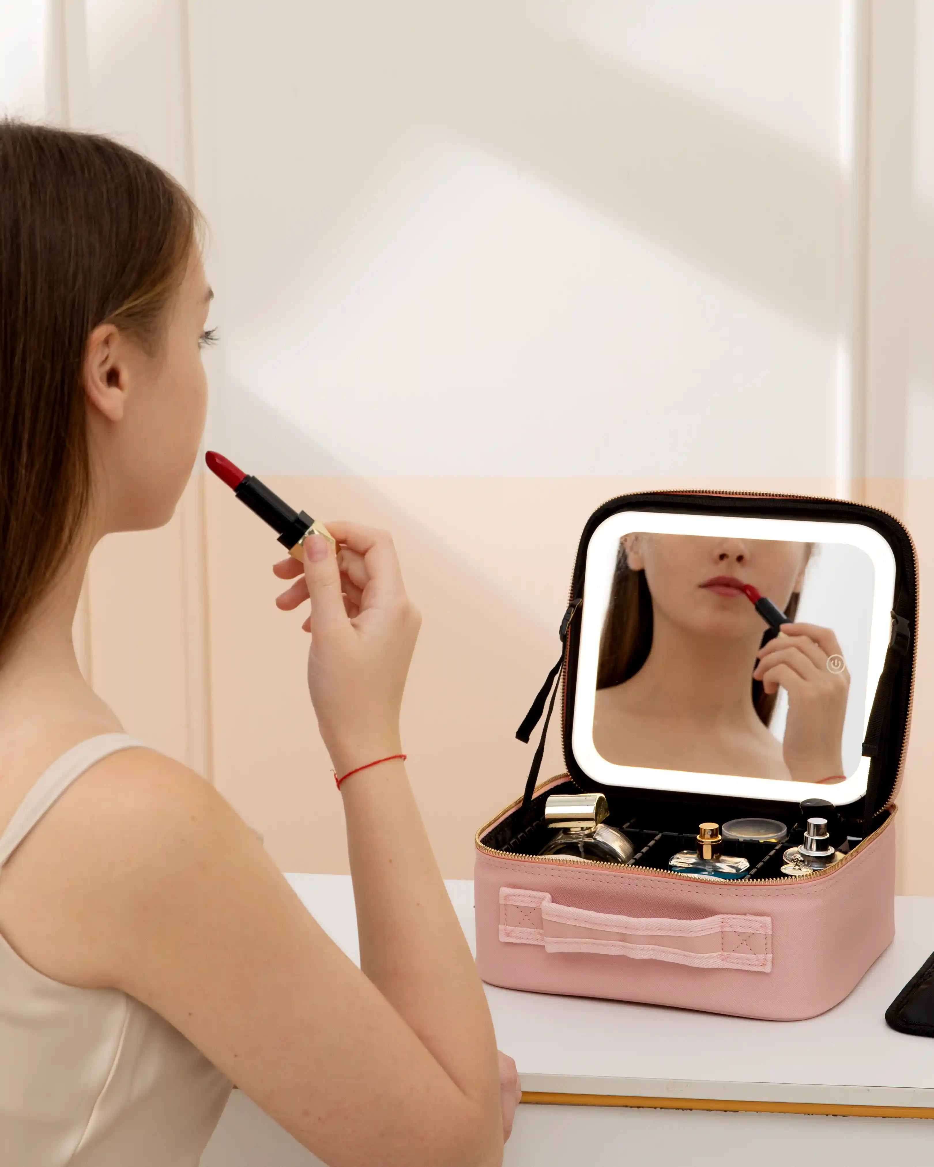 LED Travel Makeup Case