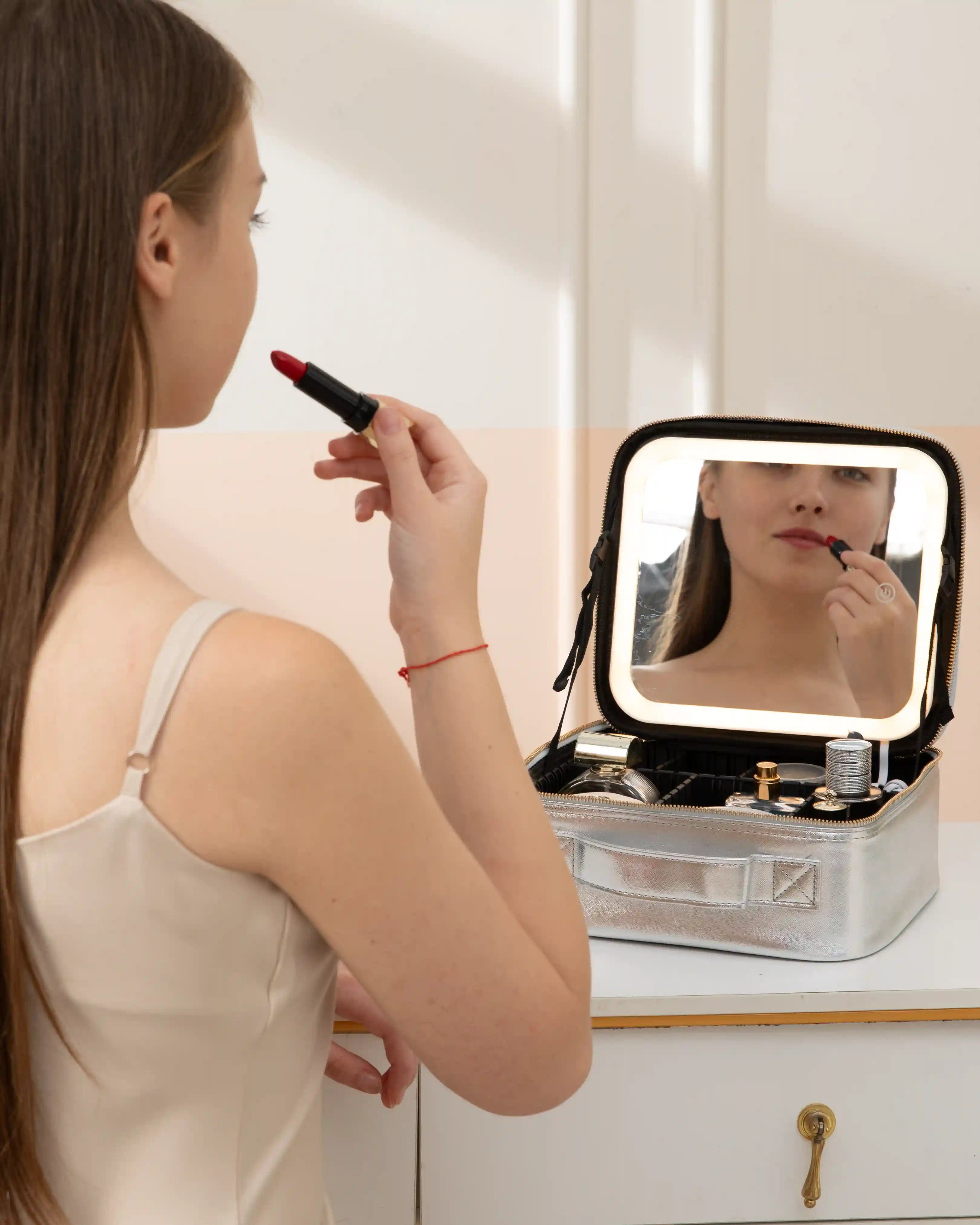 LED Travel Makeup Case