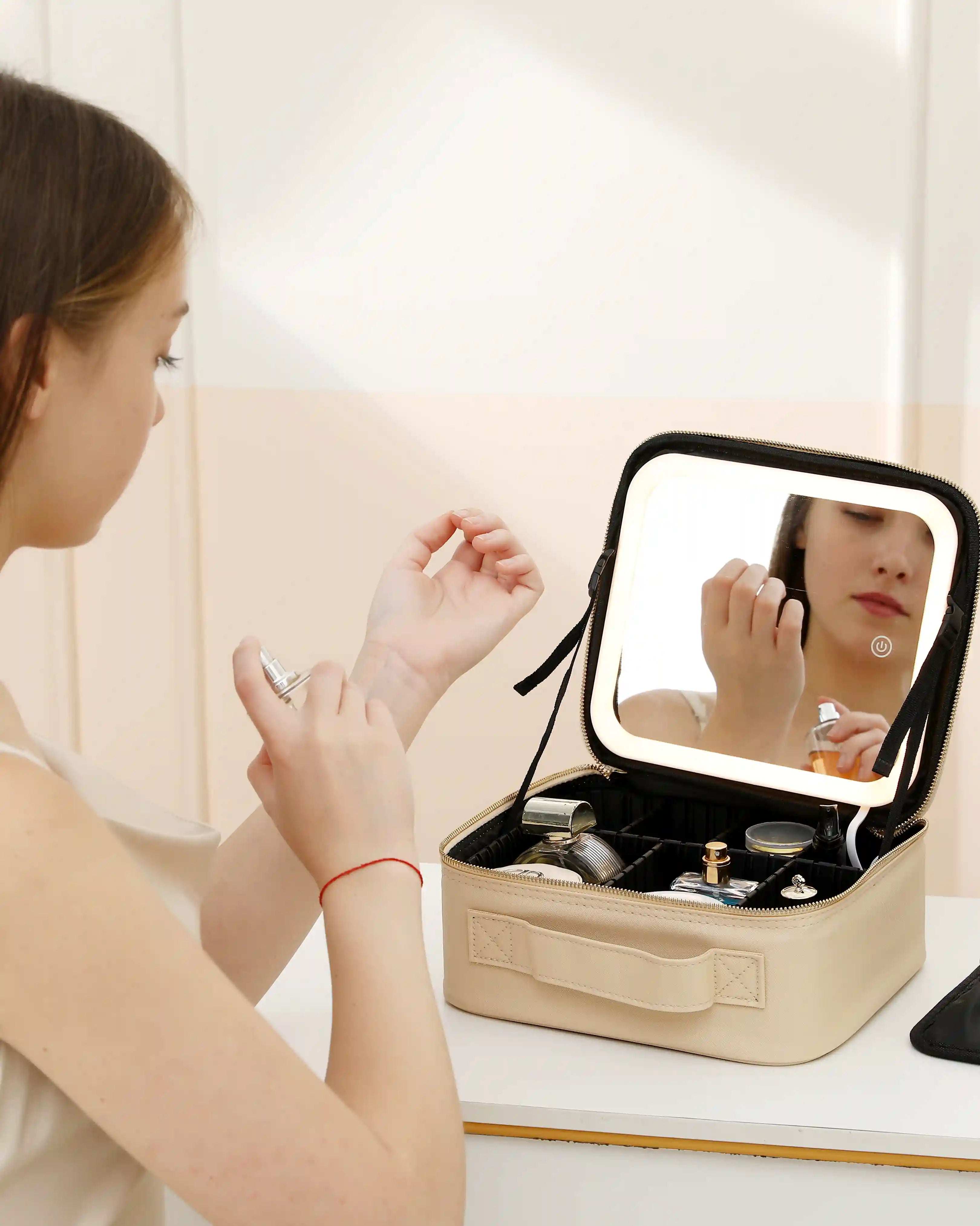 LED Travel Makeup Case
