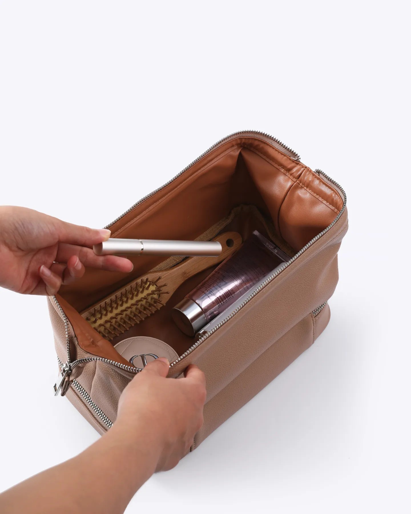 Vegan Leather Toiletry Bag