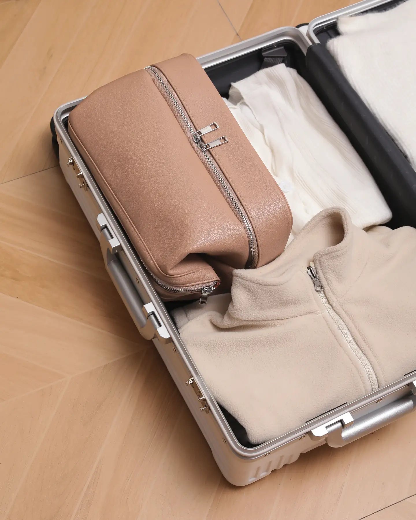 Vegan Leather Toiletry Bag