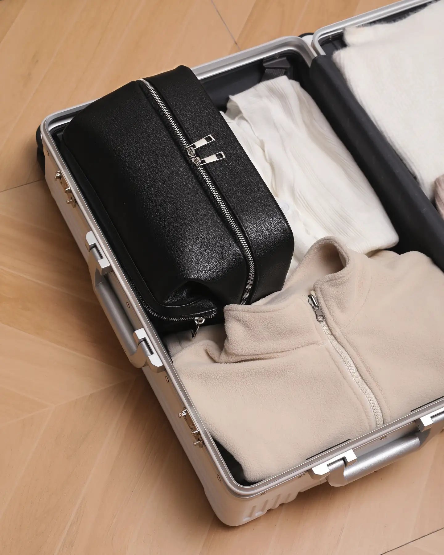 Vegan Leather Toiletry Bag